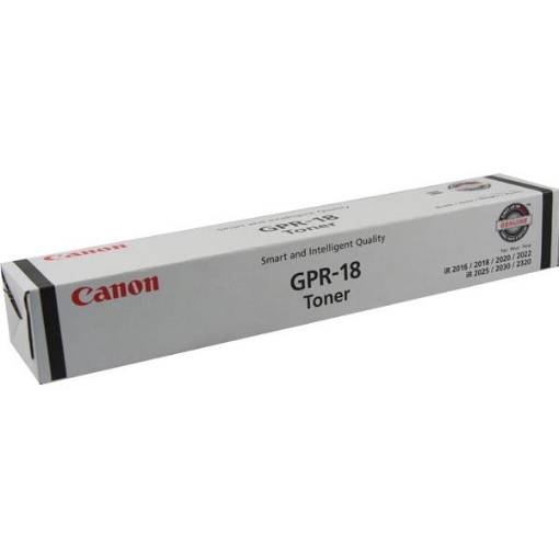 Picture of Canon 0384B003AA (GPR-18BK) OEM Black Copier Toner