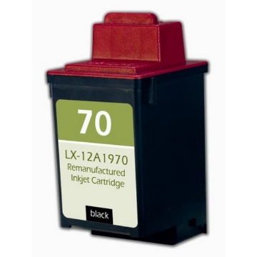 Show details for Compatible 12A1970 (Lexmark #70) Black Inkjet Cartridge (600 Yield) Picture of Compatible 12A1970 (Lexmark #70) Black Inkjet Cartridge (600 Yield)