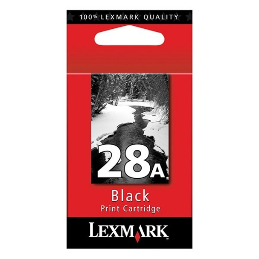 Picture of Lexmark 18C1528 (Lexmark #28A) OEM Black Inkjet Cartridge