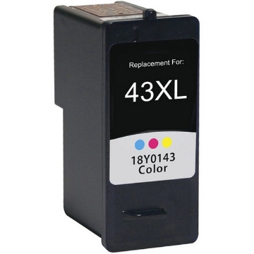 Picture of Compatible 18Y0143 (Lexmark #43XL) Tri-Color Inkjet Cartridge