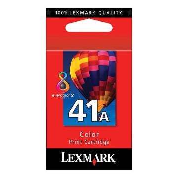 Show details for Lexmark 18Y0341 (Lexmark #41) OEM Tri-Color Inkjet Cartridge Picture of Lexmark 18Y0341 (Lexmark #41) OEM Tri-Color Inkjet Cartridge
