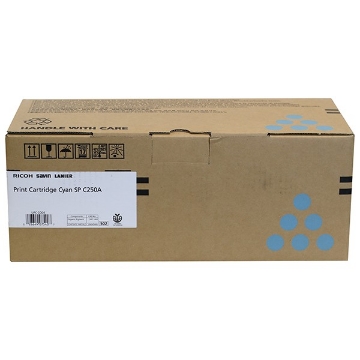 Show details for Ricoh 407540 (Type C250HA) OEM Cyan Toner Cartridge Picture of Ricoh 407540 (Type C250HA) OEM Cyan Toner Cartridge