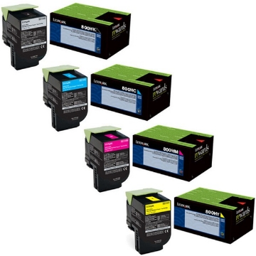 Show details for Lexmark 80C0HKG (TAA Compliant Version 80C1HK0) OEM Black Toner Cartridge Picture of Lexmark 80C0HKG (TAA Compliant Version 80C1HK0) OEM Black Toner Cartridge