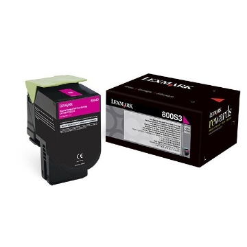 Show details for Lexmark 80C0S30 OEM Magenta Toner Picture of Lexmark 80C0S30 OEM Magenta Toner