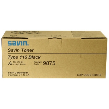 Show details for Savin 9875 (Type 116) OEM Black Laser Toner Cartridge Picture of Savin 9875 (Type 116) OEM Black Laser Toner Cartridge