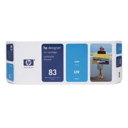 Picture of HP C4941A (HP 83) OEM Cyan Inkjet Cartridge