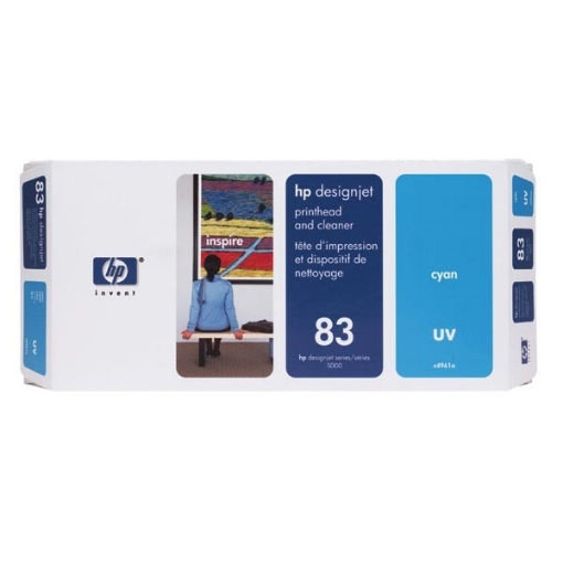 Picture of HP C4961A (HP 83) OEM UV Cyan Printhead / Cleaner
