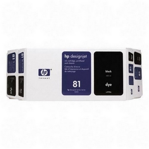 Picture of HP C4990A (HP 81) OEM Black Cartridge / Printhead / Cleaner (Value Pack)
