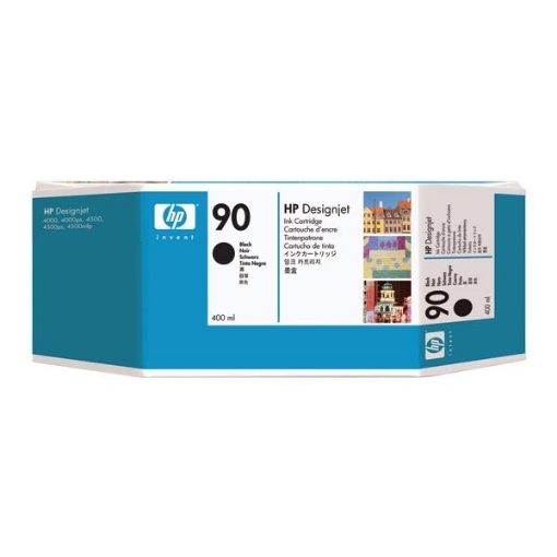 Picture of HP C5058A (HP 90) OEM Black Inkjet Cartridge