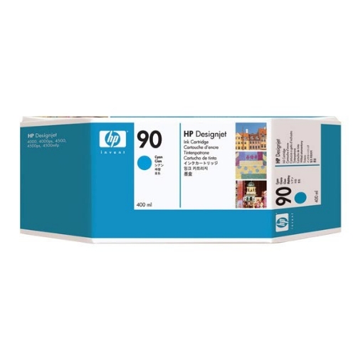 Picture of HP C5061A (HP 90) OEM Cyan Inkjet Cartridge