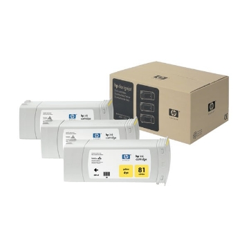 Show details for HP C5069A (HP 81) OEM Yellow Dye (3-Ink Multipack) Picture of HP C5069A (HP 81) OEM Yellow Dye (3-Ink Multipack)