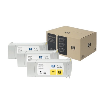 Show details for HP C5075A (HP 83) OEM UV Yellow Inkjet Cartridge (3-Ink Multipack) Picture of HP C5075A (HP 83) OEM UV Yellow Inkjet Cartridge (3-Ink Multipack)