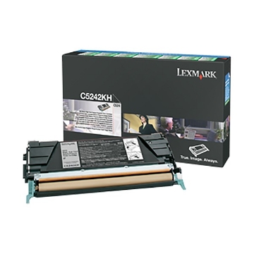 Show details for Lexmark C5242KH OEM Black Laser Toner Cartridge Picture of Lexmark C5242KH OEM Black Laser Toner Cartridge