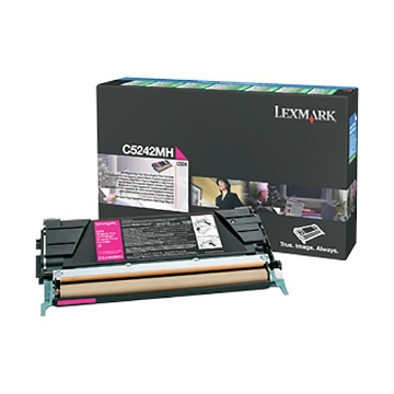 Show details for Lexmark C5242MH OEM Magenta Laser Toner Cartridge Picture of Lexmark C5242MH OEM Magenta Laser Toner Cartridge