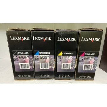 Show details for Lexmark C736H4KG (TAA Compliant Version of C736H1KG) OEM High Yield Black Toner Cartridge Picture of Lexmark C736H4KG (TAA Compliant Version of C736H1KG) OEM High Yield Black Toner Cartridge