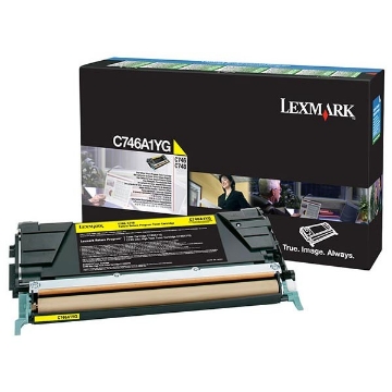 Show details for Lexmark C746A1YG OEM Yellow Toner Picture of Lexmark C746A1YG OEM Yellow Toner