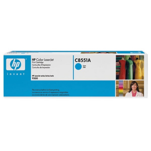 Picture of HP C8551A (HP 822A) OEM Cyan Toner Cartridge