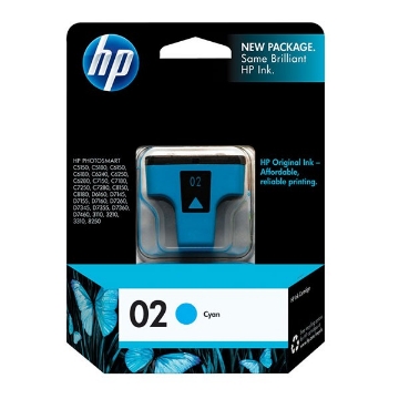 Show details for HP C8771WN (HP 02) OEM Cyan Inkjet Cartridge Picture of HP C8771WN (HP 02) OEM Cyan Inkjet Cartridge