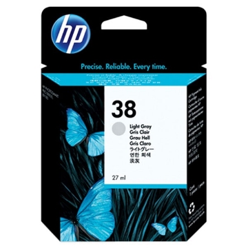 Show details for HP C9414A (HP 38) OEM Light Gray Inkjet Cartridge Picture of HP C9414A (HP 38) OEM Light Gray Inkjet Cartridge