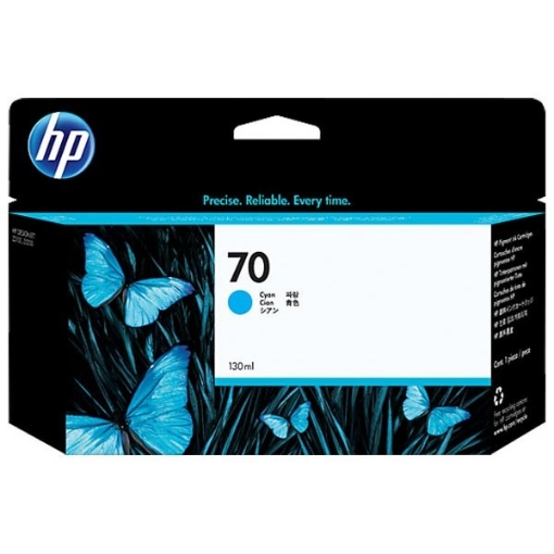 Picture of HP C9452A (HP 70) OEM Cyan Pigment Inkjet Cartridge