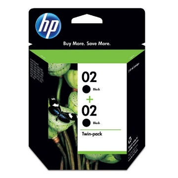 Show details for HP C9500FN (HP 02) OEM Black Inkjet Cartridge (2 pk) Picture of HP C9500FN (HP 02) OEM Black Inkjet Cartridge (2 pk)