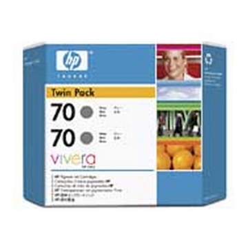 Show details for HP CB341A (HP 70) OEM Gray Ink Cartridge (twin pk) Picture of HP CB341A (HP 70) OEM Gray Ink Cartridge (twin pk)