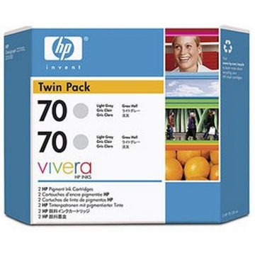 Show details for HP CB342A (HP 70) OEM Light Gray Ink Cartridge (twin pk) Picture of HP CB342A (HP 70) OEM Light Gray Ink Cartridge (twin pk)