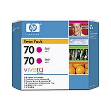 Show details for HP CB344A (HP 70) OEM Magenta Ink Cartridge (twin pk) Picture of HP CB344A (HP 70) OEM Magenta Ink Cartridge (twin pk)
