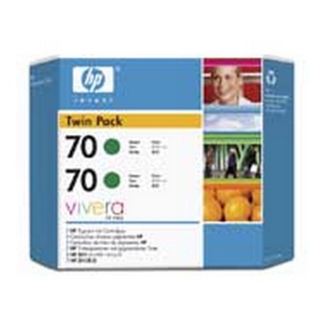 Show details for HP CB348A (HP 70) OEM Green Ink Cartridge (twin pk) Picture of HP CB348A (HP 70) OEM Green Ink Cartridge (twin pk)