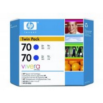 Show details for HP CB349A (HP 70) OEM Blue Ink Cartridge (twin pk) Picture of HP CB349A (HP 70) OEM Blue Ink Cartridge (twin pk)