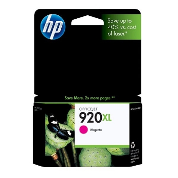 Show details for HP CD973AN (HP 920XL) OEM High Yield Magenta Inkjet Cartridge Picture of HP CD973AN (HP 920XL) OEM High Yield Magenta Inkjet Cartridge