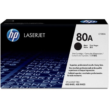 Show details for HP CF280A (HP 80A) OEM Black Toner Cartridge Picture of HP CF280A (HP 80A) OEM Black Toner Cartridge
