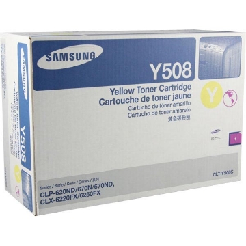 Show details for Samsung CLT-Y508S OEM Yellow Toner Cartridge Picture of Samsung CLT-Y508S OEM Yellow Toner Cartridge