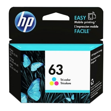 Show details for HP F6U61AN (HP 63) OEM Tri-Color Ink Cartridge Picture of HP F6U61AN (HP 63) OEM Tri-Color Ink Cartridge