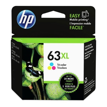 Show details for HP F6U63AN (HP 63XL C) OEM High Yield Tri-Color Inkjet Cartridge Picture of HP F6U63AN (HP 63XL C) OEM High Yield Tri-Color Inkjet Cartridge