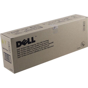 Show details for Dell JD768 (310-7895) OEM Yellow Toner Cartridge Picture of Dell JD768 (310-7895) OEM Yellow Toner Cartridge