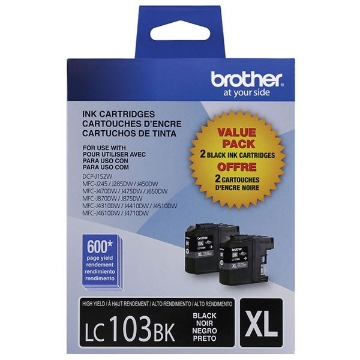 Picture of Brother LC-1032PKS OEM High Yield Black Ink Cartridge (Dual Pack)