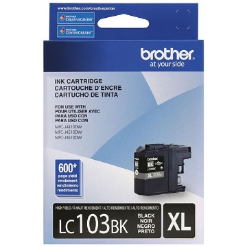Picture of Brother LC-103BK OEM High Yield Black InkJet Ink