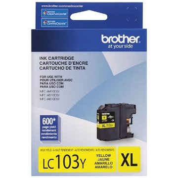 Picture of Brother LC-103Y OEM High Yield Yellow InkJet Ink
