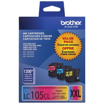 Picture of Brother LC-1053PKS OEM Extra High Yield Cyan, Yellow, Magenta InkJet Ink