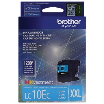 Picture of Brother LC-10EC OEM Super High Yield Cyan Inkjet Cartridge