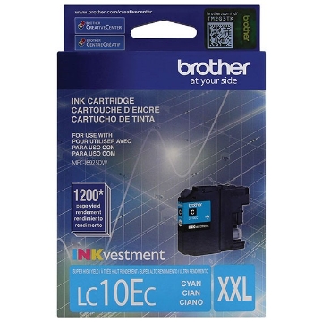 Show details for Brother LC-10EC OEM Super High Yield Cyan Inkjet Cartridge Picture of Brother LC-10EC OEM Super High Yield Cyan Inkjet Cartridge