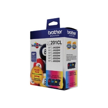 Picture of Brother LC-2013PKS OEM Cyan, Magenta, Yellow Ink Cartridge (3 pk)