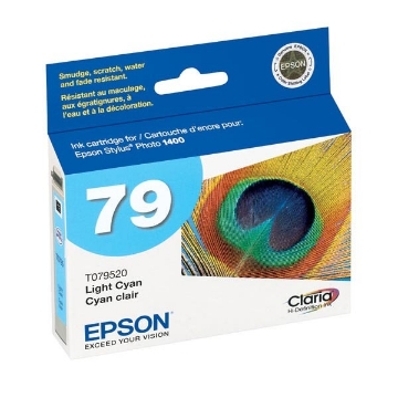 Show details for Epson T079520 (Epson 79) OEM Light Cyan Inkjet Cartridge Picture of Epson T079520 (Epson 79) OEM Light Cyan Inkjet Cartridge