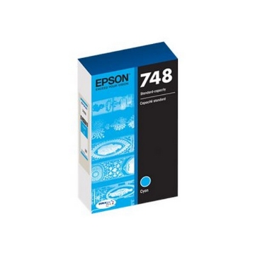Show details for Epson T748220 (Epson T748) OEM Cyan Inkjet Cartridge Picture of Epson T748220 (Epson T748) OEM Cyan Inkjet Cartridge