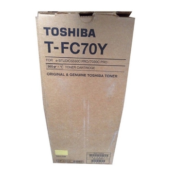Picture of Toshiba TFC70Y OEM Yellow Toner Cartridge